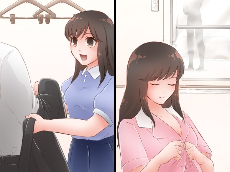 着替え中