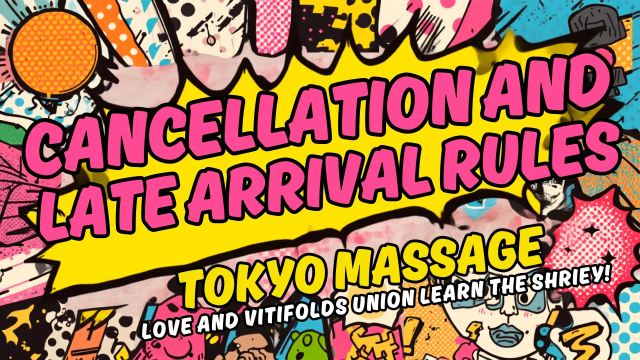 Cancellation and Late Arrival Rules for Tokyo Massage Services