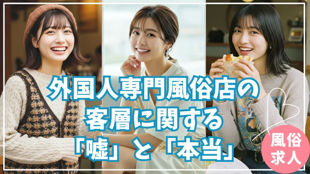外国人専門店 嘘と本当 女子求人